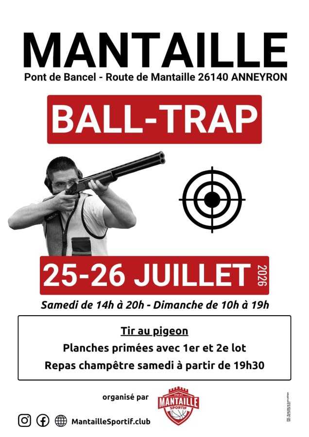 BALL TRAP - 25&26 JUILLET 2026